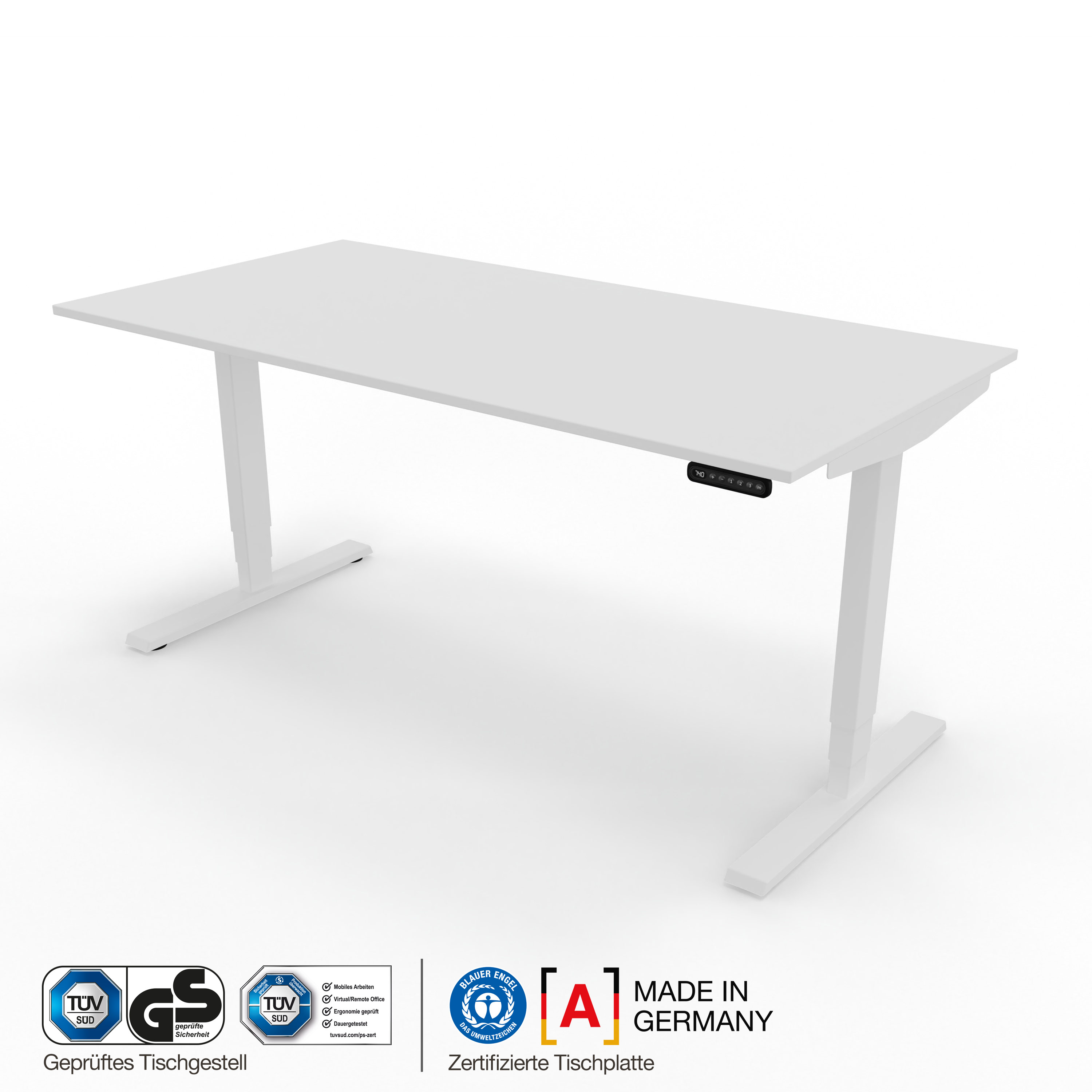 Elektrisch höhenverstellbarer Schreibtisch Y-Line