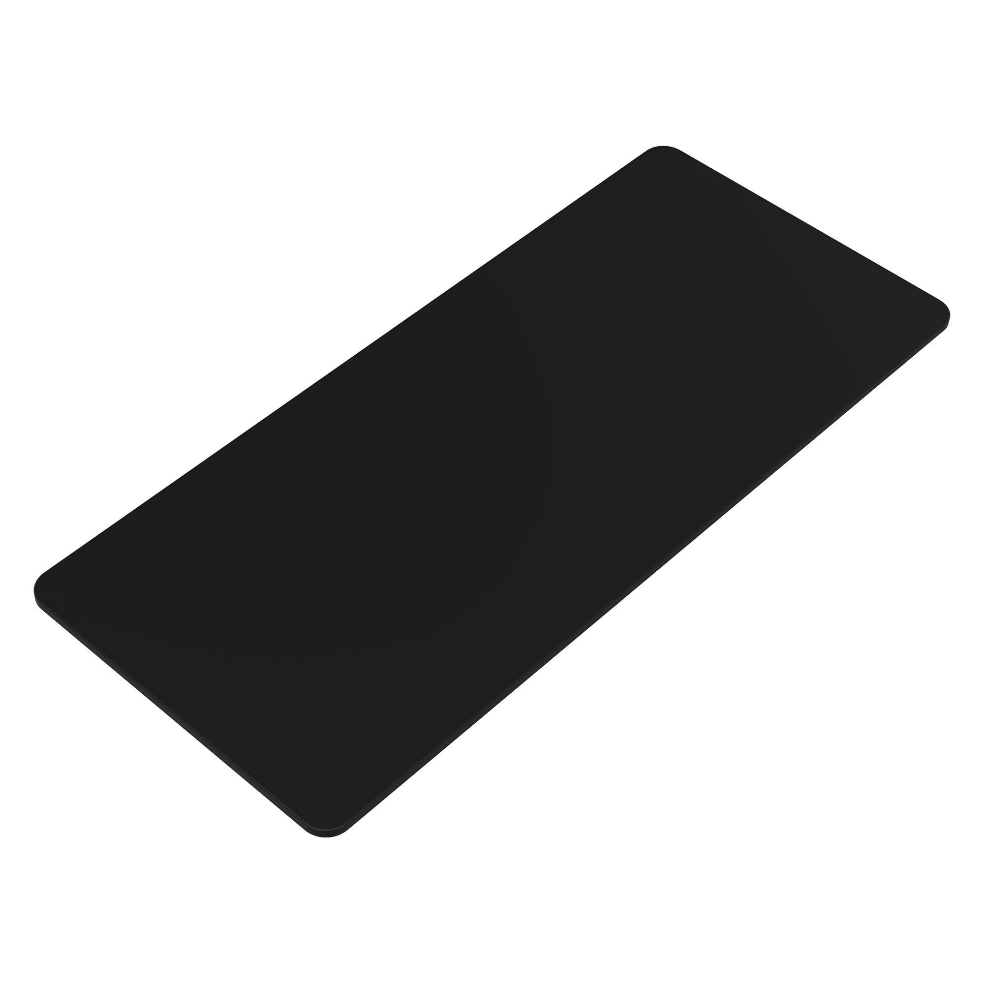 Y-Line Tischplatte 1800x800 Curved Schwarz - Dekor Basic
