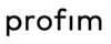 Profim Logo in schlichter, schwarzer Schrift auf weißem Hintergrund, minimalistisches Design für Büromöbel