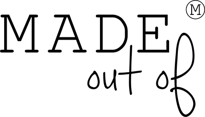 Logo der Marke MADE out of – Schriftzug in klassisch-serifischer Typografie, elegant und feinlinig gestaltet für einen hochwertigen Eindruck