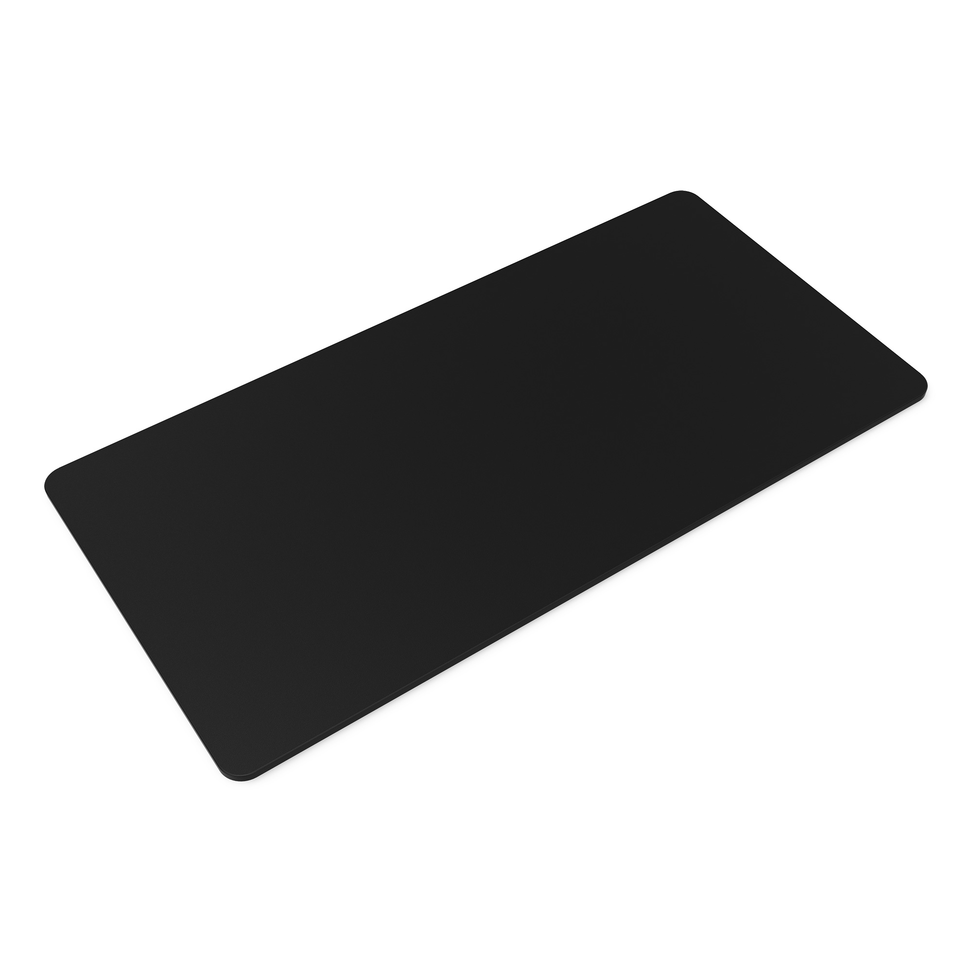Eine schwarze Tischplatte.